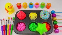 Satisfying Video _ Rainbow Candy Explosion in Slime Cutting Colorful Lollipops &