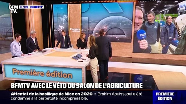 Au Salon de l'Agriculture à Paris, la traite des vaches se poursuit avant l'ouverture au public
