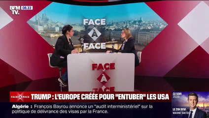 Propos de Donald Trump sur l'UE: le président américain adopte la méthode de 'l'outrance permanente", assure Sophie Primas (porte-parole du gouvernement)