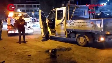 Elazığ’da iki otomobil birbirine girdi... Yaralılar var!