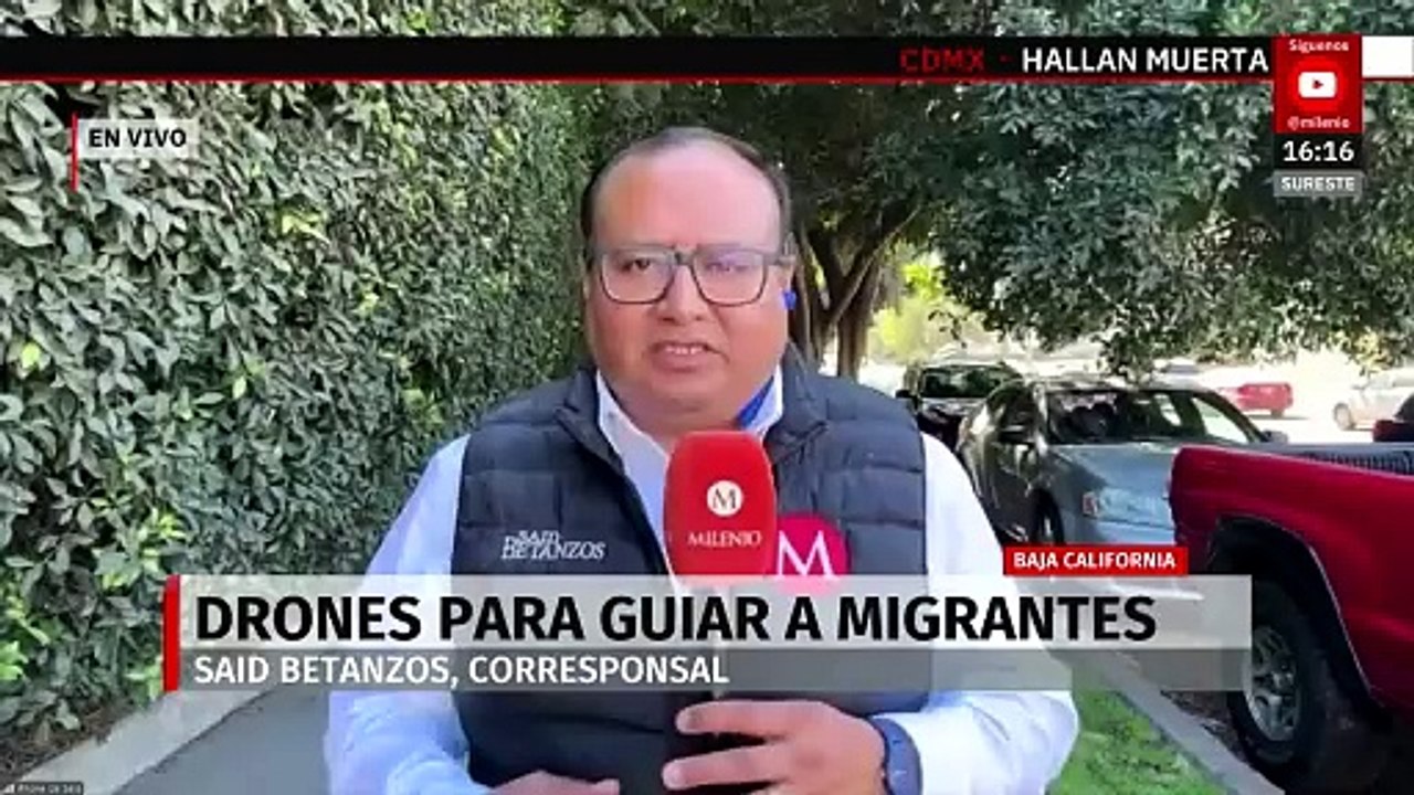 En Baja California, 'polleros' usan drones para guiar a migrantes a cruzar la frontera