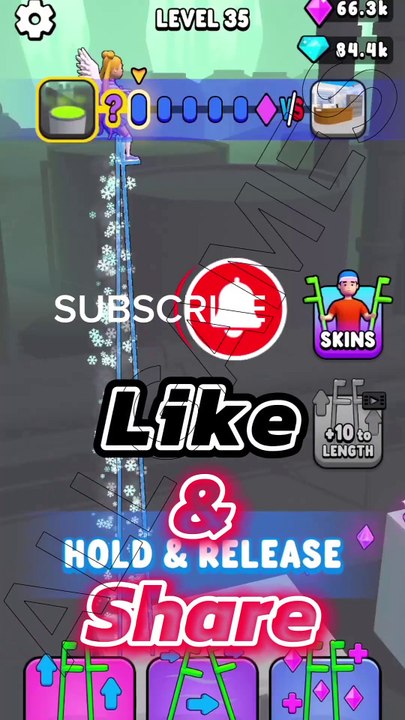 Stilts Run LVL 35 Gameplay FUN GAME #shorts #StiltsRun #fungames #viralvideo