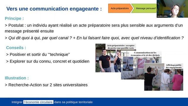 Animation du réseau néo-aquitain des EPCI inscrits dans le programme « Territoire Engagé Transition Écologique, volet ECI. Webinaire du 24/11/2022 : « La mobilisation des acteurs en interne et en externe »