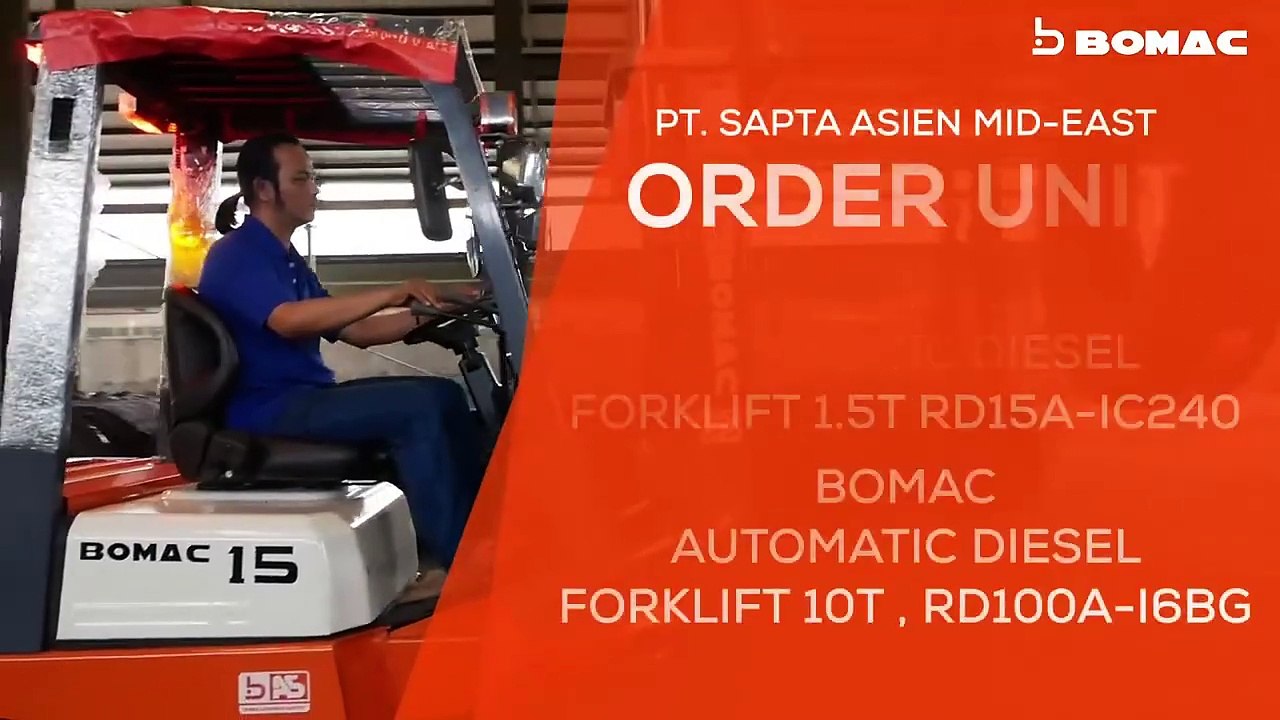TESTIMONI FANATICAL BUYER UNTUK BOMAC FORKLIFT - PT. SAPTA ASIEN MID-EAST, BEKASI, JAWA BARAT