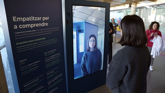 El Hospital Vall d’Hebron acoge la exposición ‘Poniendo cara al angioedema hereditario’