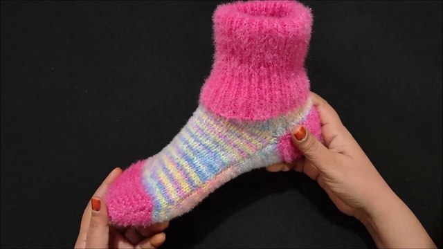 woolen socks for 5,6 No, simple moja kaise banaye, moja | socks #baby socks