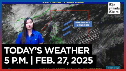 Today's Weather, 5 P.M. | Feb. 27, 2025