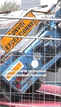 Meurthe-et-Moselle: un convoi exceptionnel de 165 tonnes bascule et reste bloqué sur un pont