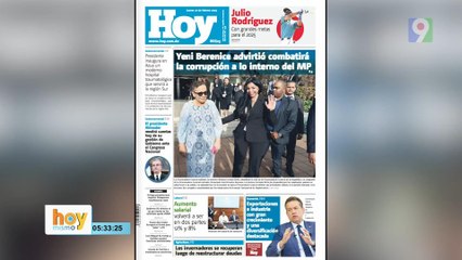 Titulares prensa dominicana jueves 27 de febrero  2025 | Hoy Mismo