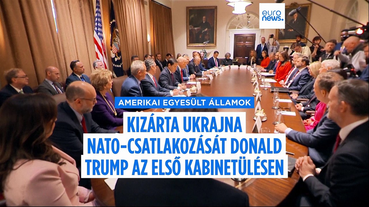 Ukrajna elfelejtheti a NATO-csatlakozást, jelentette ki az amerikai elnök az első kabinetülésen