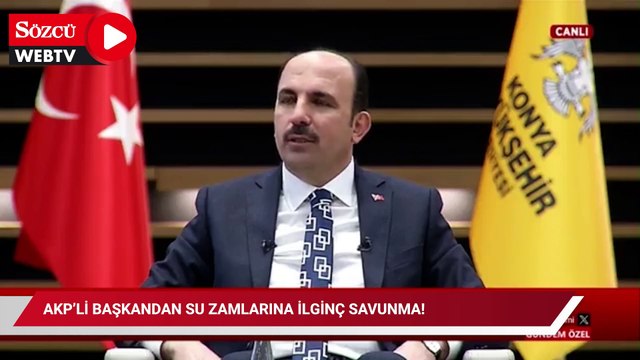 AKP’li Başkandan su zamlarına ilginç savunma! 'Suyu ucuzlatırsak daha çok kullanırlar'