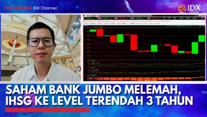 Saham Bank Jumbo Melemah, IHSG ke Level Terendah 3 Tahun