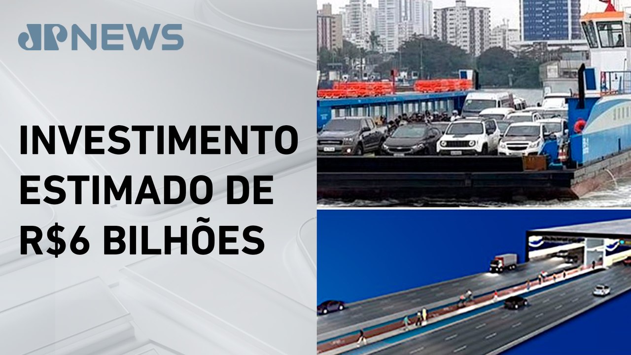 Governo anuncia túnel Santos-Guarujá em São Paulo