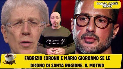 Fabrizio Corona e Mario Giordano se le dicono di santa ragione, il motivo