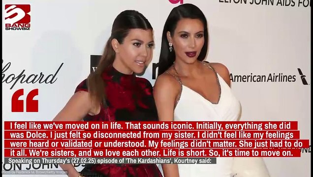 Kim and Kourtney Kardashian have moved on from their infamous feud over Dolce and Gabbana