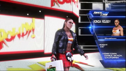 RONDA ROUSEY VS ZALEENA VEGA FULL MATCH WWE SMACKDOWN