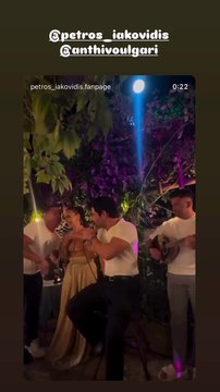 Ο Πέτρος Ιακωβίδης στη βάπτιση της Ανθής Βούλγαρη