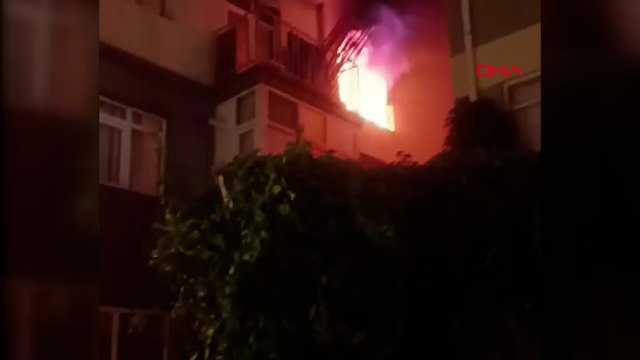Ankara'da 7 katlı apartmanda yangın paniği