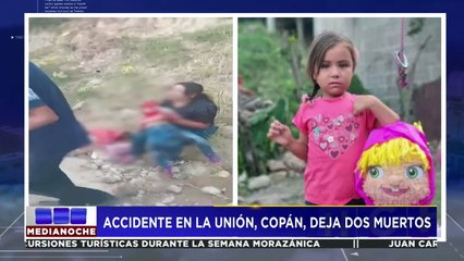 Una niña de cuatro añitos y una joven fallecen en brutal accidente de tránsito en Copán