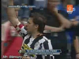 Sampdoria 2-3 Juventus Del Piero