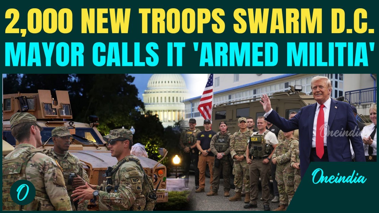 Martial Law in America? Trump Orders Armed National Guard in D.C. Despite Crime at 30-Year Low