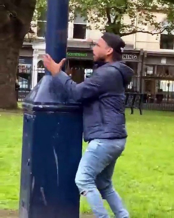 They got tired chasing me and I was busy fighting with the pole