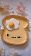 DIY Cute Toast Plate | Clay Art