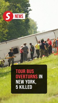 Multiple tourists dead after tour bus rolls over on New York highway