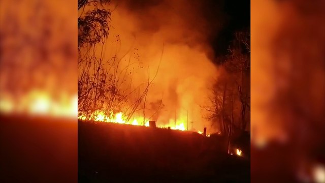 Incêndio ambiental mobiliza Corpo de Bombeiros no Santa Cruz