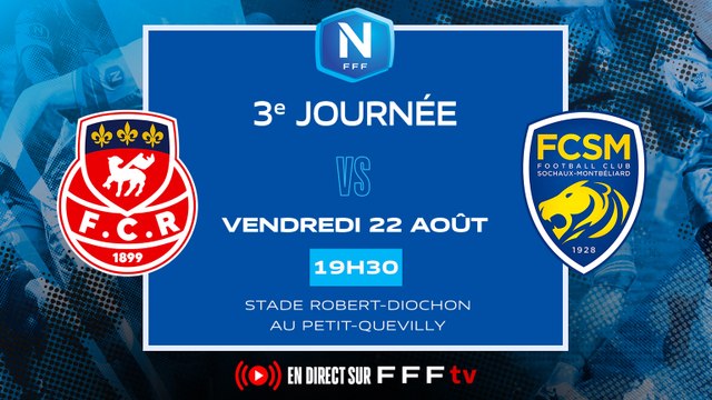 J3 I FC Rouen 1899 - FC Sochaux-Montbéliard (3-1) I National FFF 2025-2026