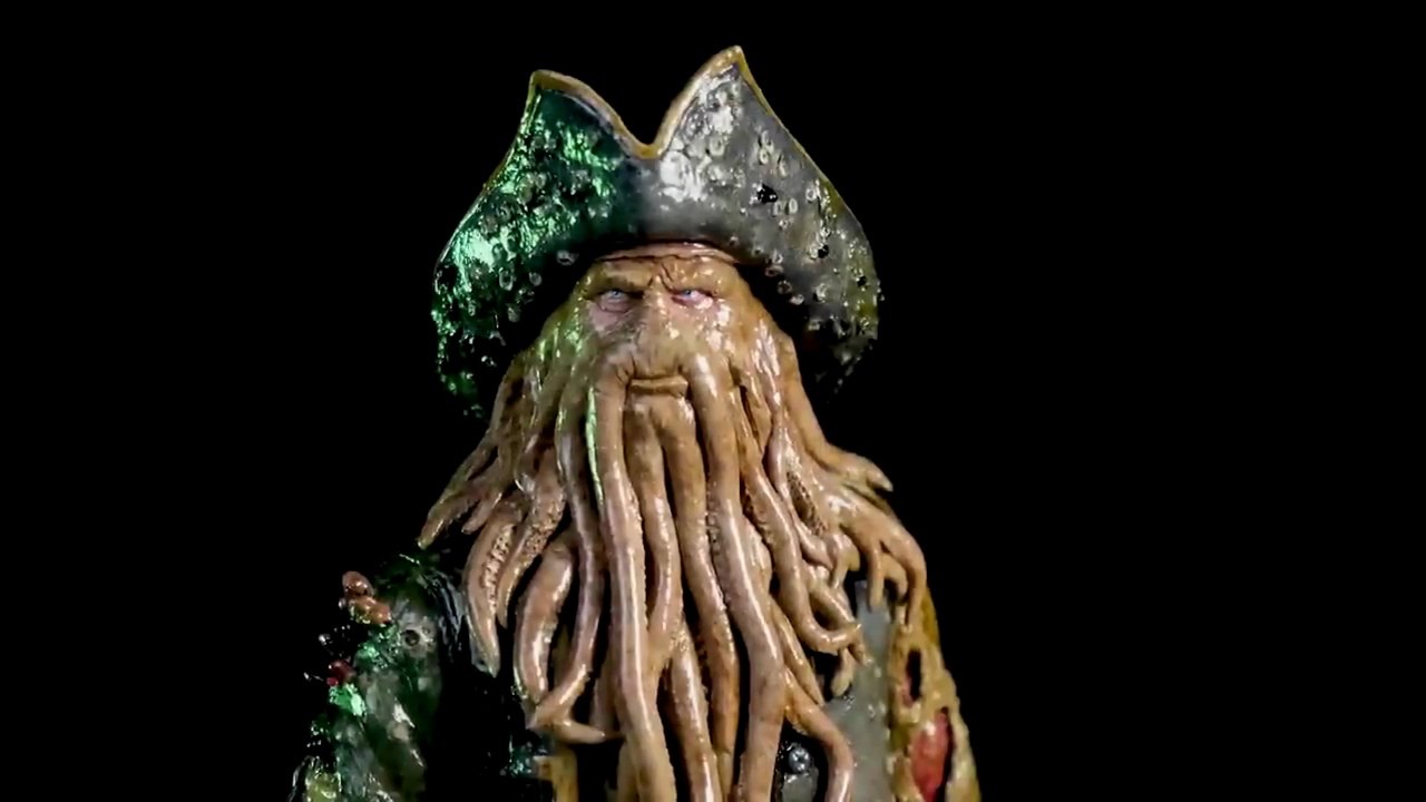 Sculpting Davy Jones From Pirates of the Caribbean Timelapse