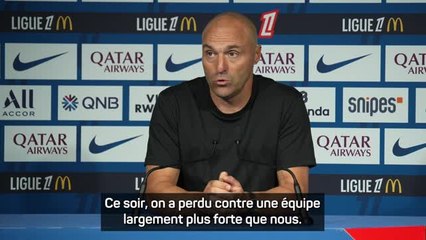 Angers - Dujeux : "On a perdu contre une équipe largement plus forte que nous"