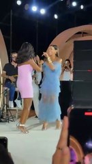 أول لقاء يجمع دينا الشربيني وكريم محمود عبد العزيز وزوجته بعد آزمتهم