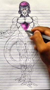 Frieza Speed Drawing 🔥 Dragon Ball Z anime sketch