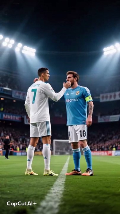 Soccer Legends Face-Off: Ronaldo & Messi in the Rain 🌧️⚽️