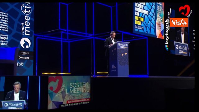 Draghi al Meeting di Rimini: Paesi Ue a Washington grande segno di unità, vale molto