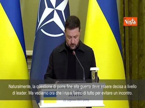 Guerra in Ucraina, Zelensky: La Russia non vuole l'incontro