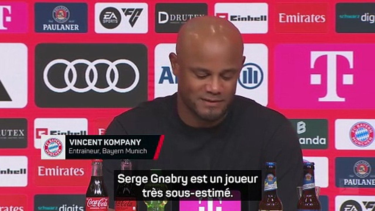 Kompany : "Gnabry est un joueur très sous-estimé"