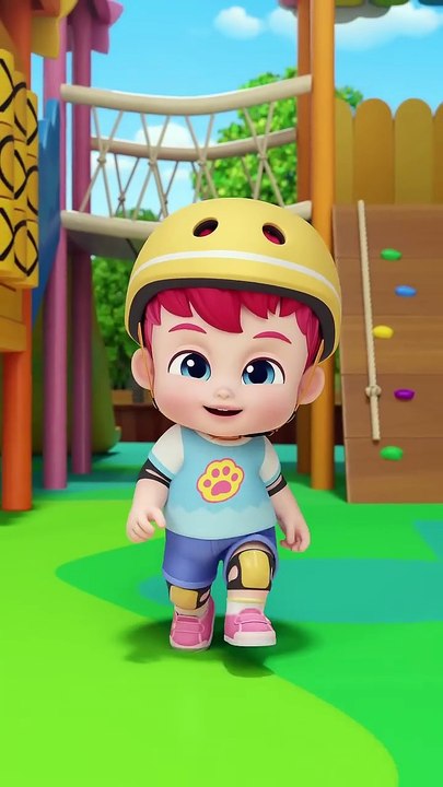 Playground Fun 🎠🚶‍♂️🚶‍♀️ Walking Walking 👣✨ Hop Hop 🐇💖 #bebefinn #shorts #kidssong 🎶