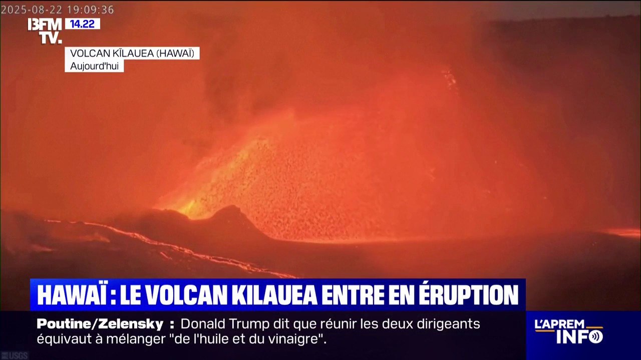 Hawaï: les images impressionnantes du volcan Kilauea, de nouveau entré en éruption