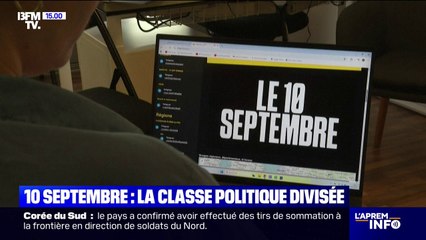 Blocage du 10 septembre: la classe politique divisée face au mouvement