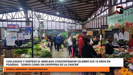El Mercado Concentrador de Posadas celebró su 13° aniversario con sorteos y actividades