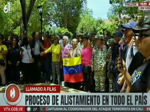 Falconianos participan en el proceso de alistamiento que se desarrolla a nivel nacional