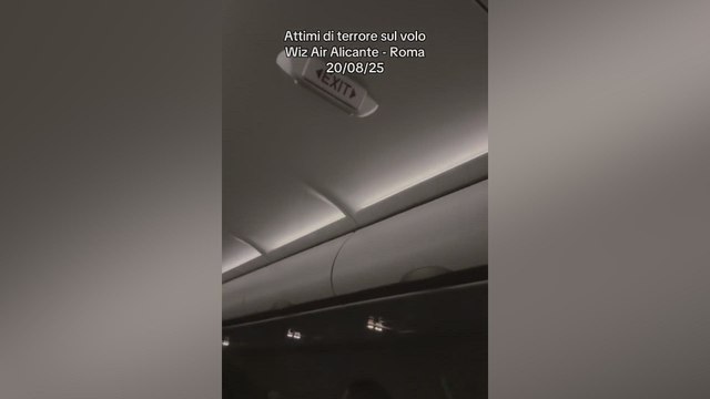 Pánico en un vuelo Alicante-Roma: los gritos de los pasajeros son desgarradores