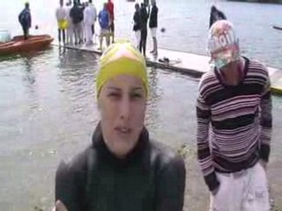 Interview de Leïla Bonichon - Antibes 2008 - Finswimming