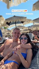 Η Στέλλα Πάσσαρη μαζί με τον αρραβωνιαστικό της