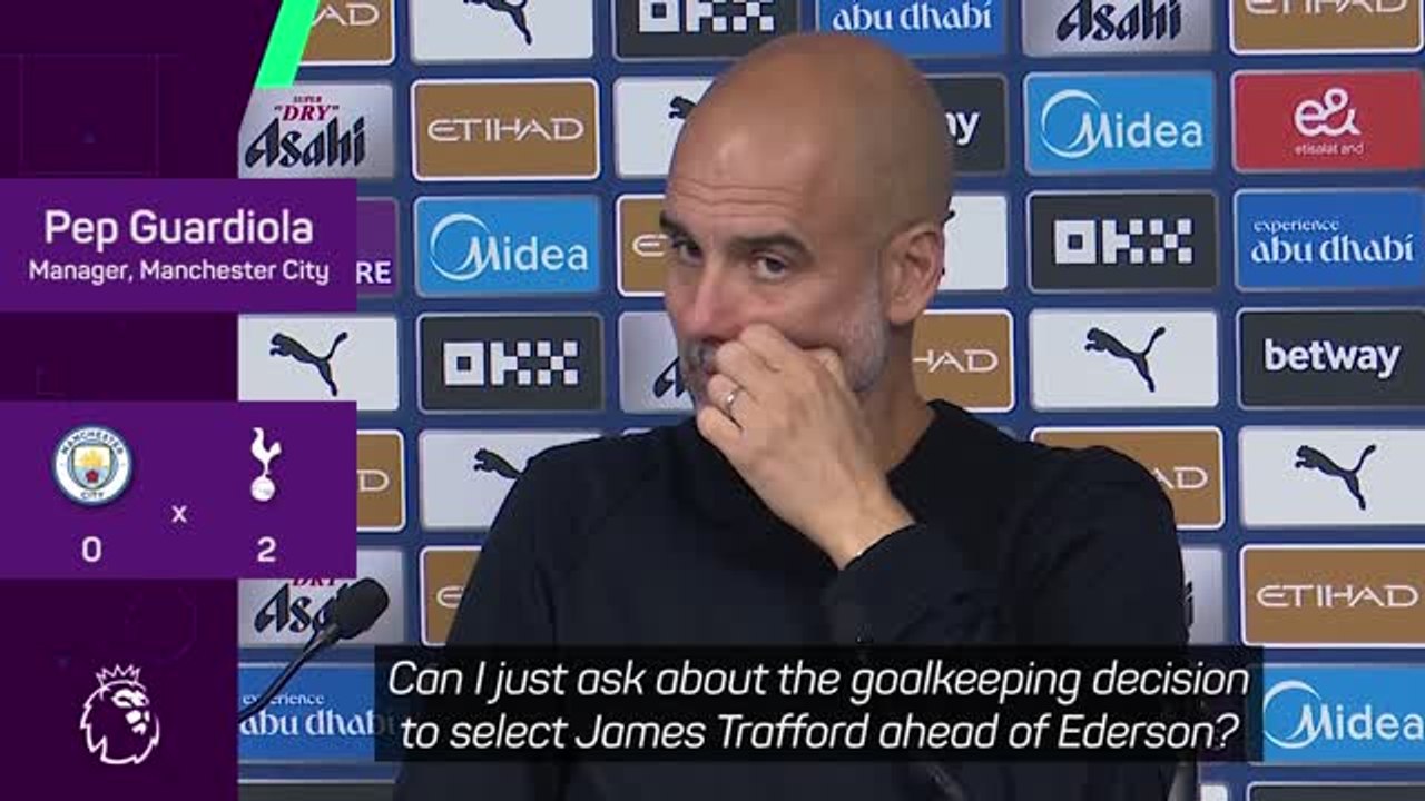 Guardiola defends Trafford despite horror show against Spurs