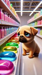 Dog s Secret Bubble Plan! Watch cute Pup Create a Rainbow Bath! 🛁🐶