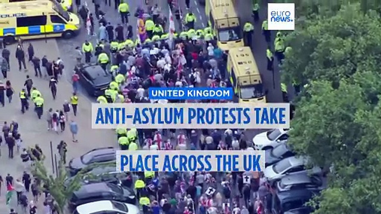 Protests in UK against asylum seeker housing continue, counter-protests arise