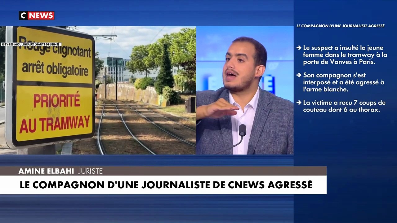 Paris : Une journaliste de CNews bousculée et son compagnon poignardé à 7 reprises au thorax et au poignet, hier soir dans le tramway